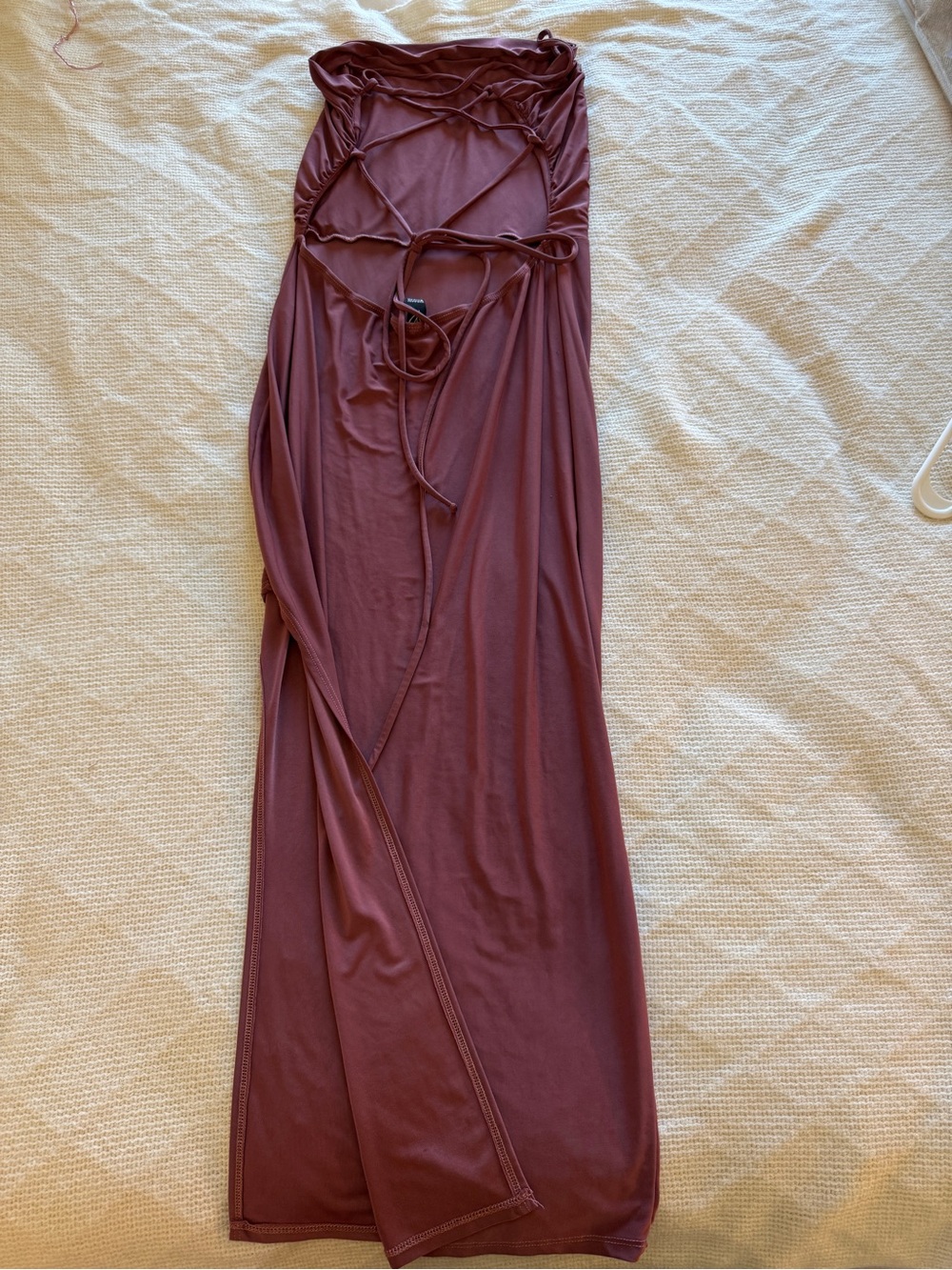 Windsor Strappy Back Burgundy Maxi Dress